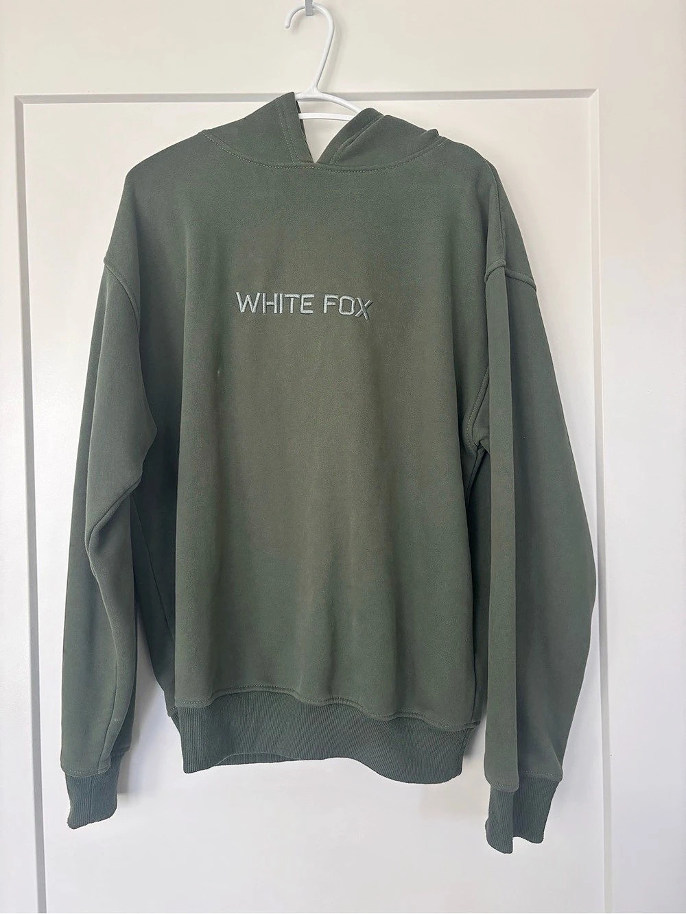 White Fox Green Logo Hoodie (S/M)